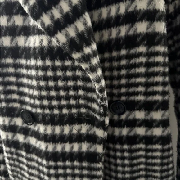 Avec Les Filles Brushed Wool Houndstooth Coat - Picture 3 of 7